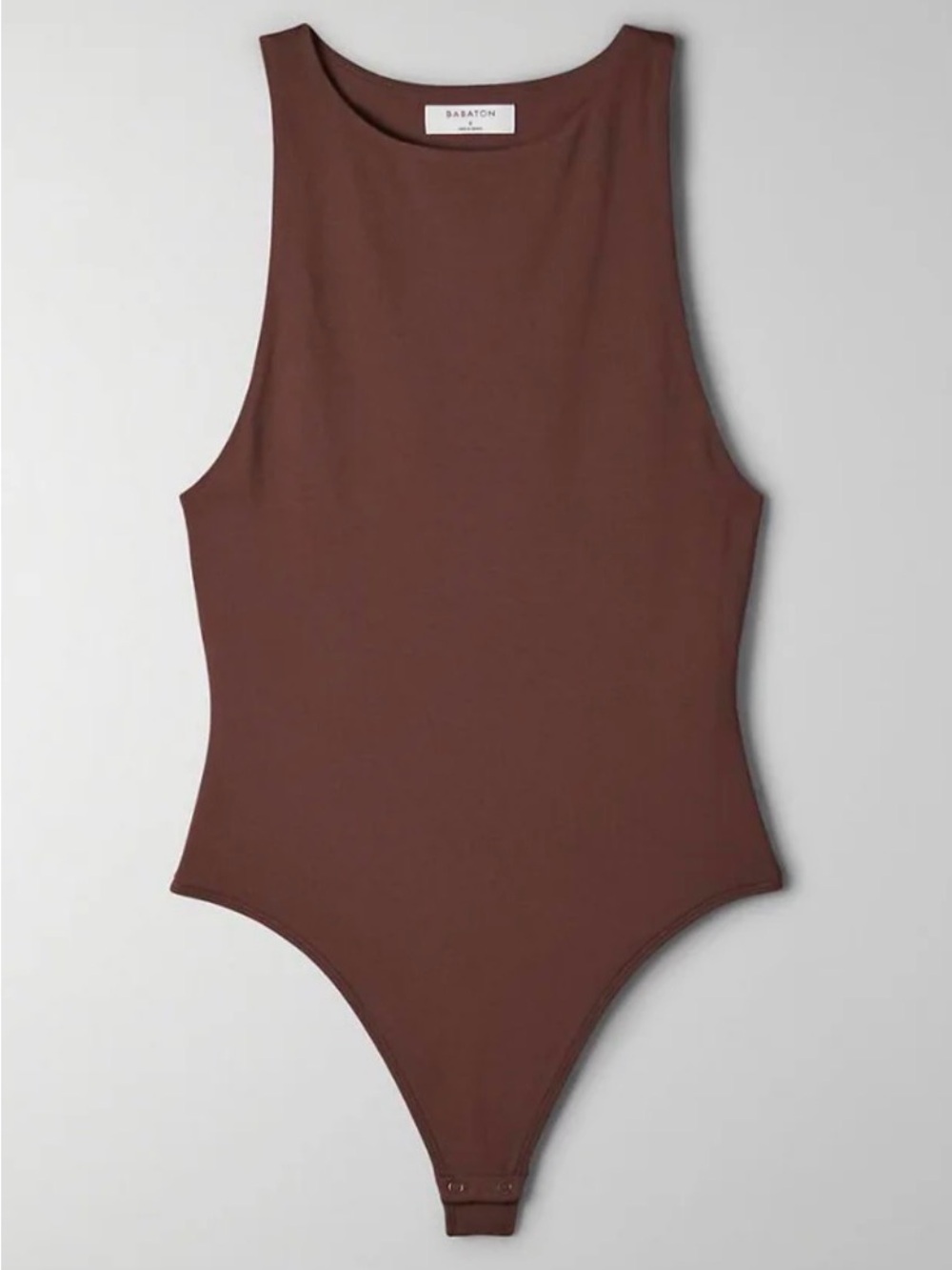 Babaton Chocolate Brown Sleeveless One-Piece Bodysuit